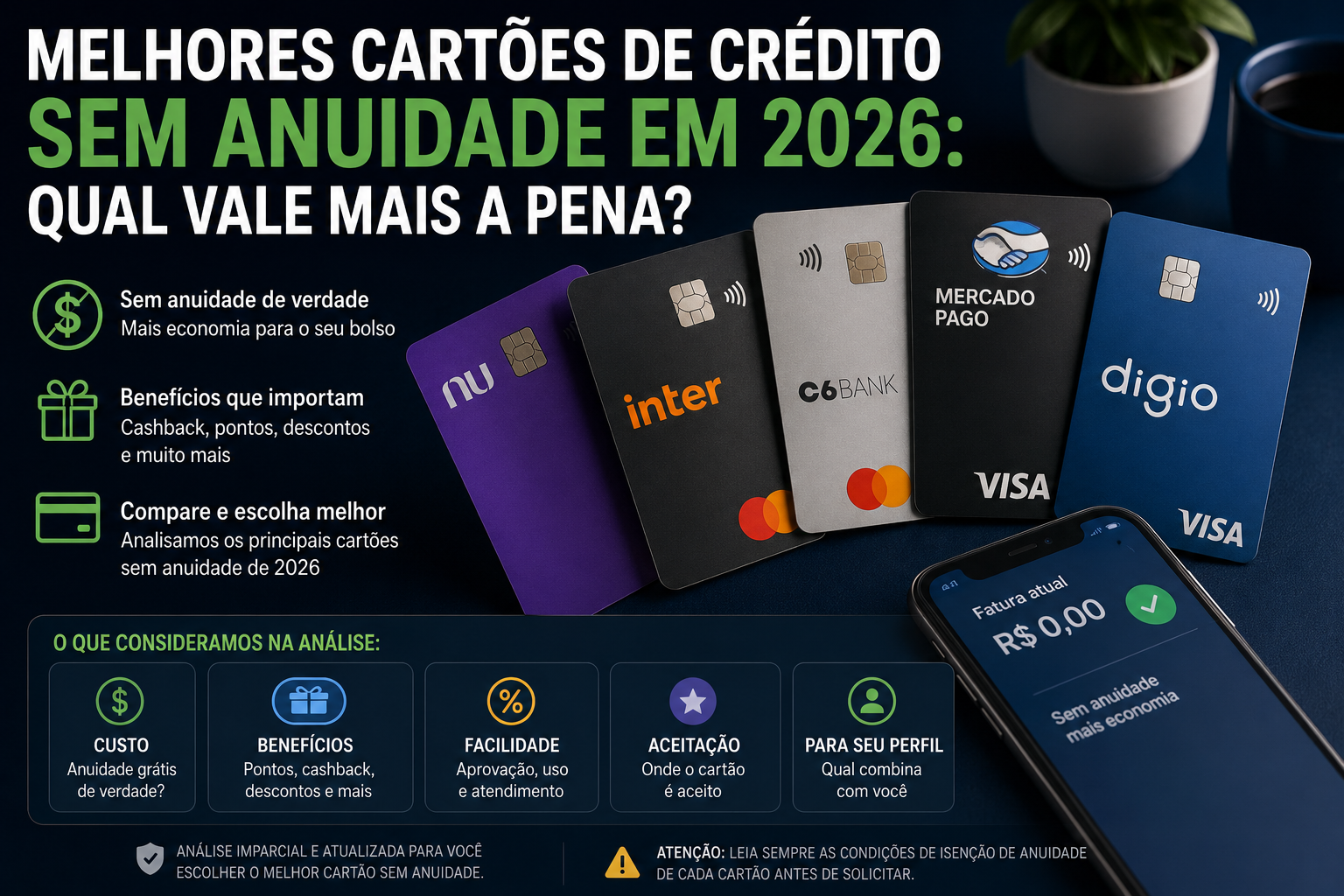 Melhores Cartões de Crédito