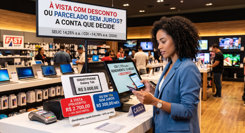 Parcelado Sem Juros ou À Vista com Desconto
